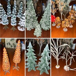 Lefton/Dept 56/The Boyds Vintage 2️⃣4️⃣ Christmas Village TREES 🌲